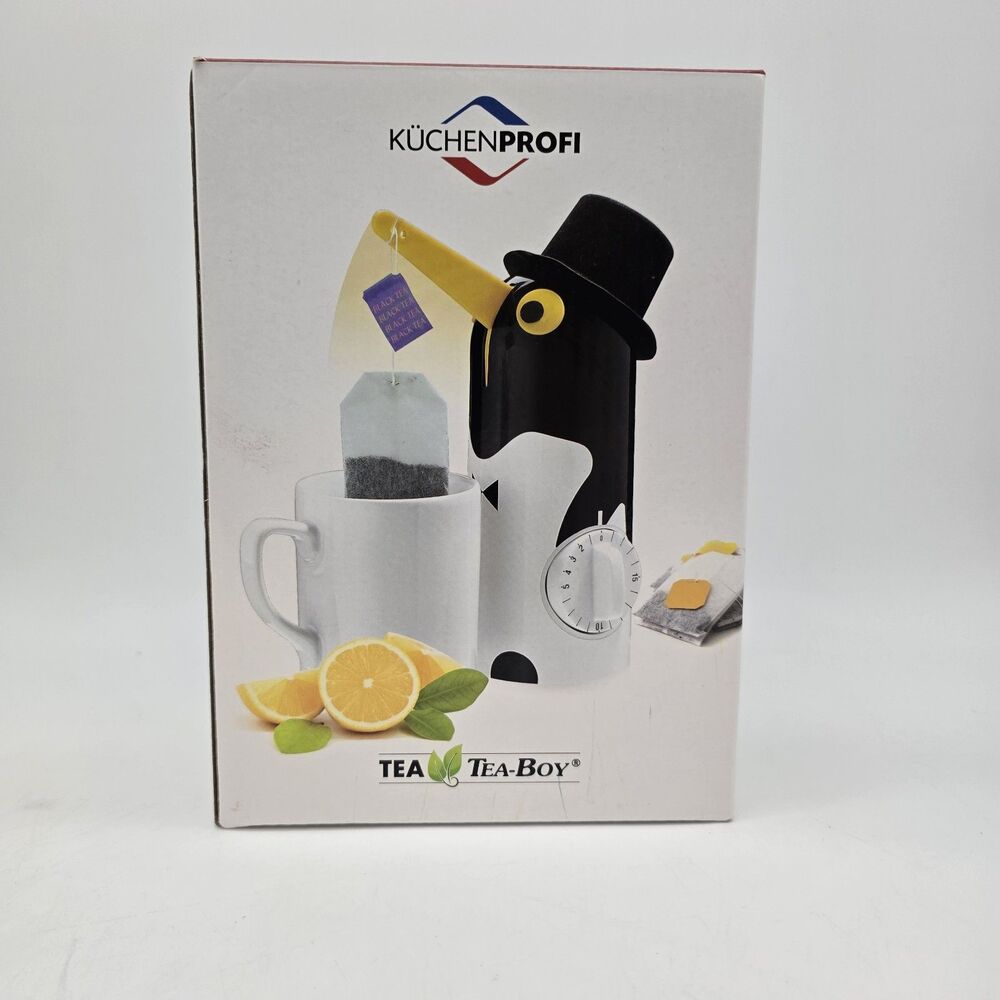 Kuchenprofi Penguin Tea Boy with Built-In Timer, Tea Bag Holder, Automatic Te...
